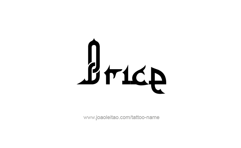 Tattoo Design  Name Brice   