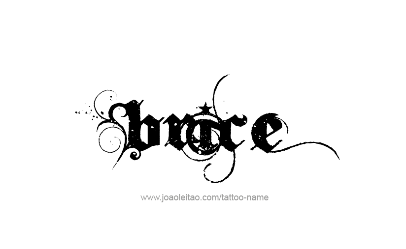 Tattoo Design  Name Brice   