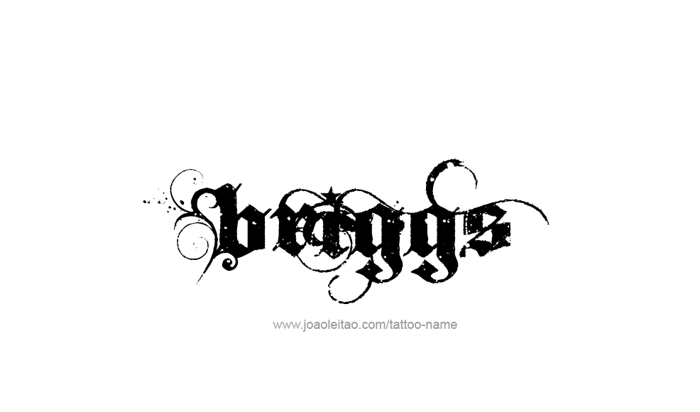 Tattoo Design  Name Briggs   