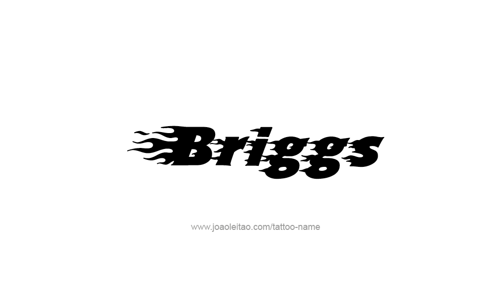 Tattoo Design  Name Briggs   