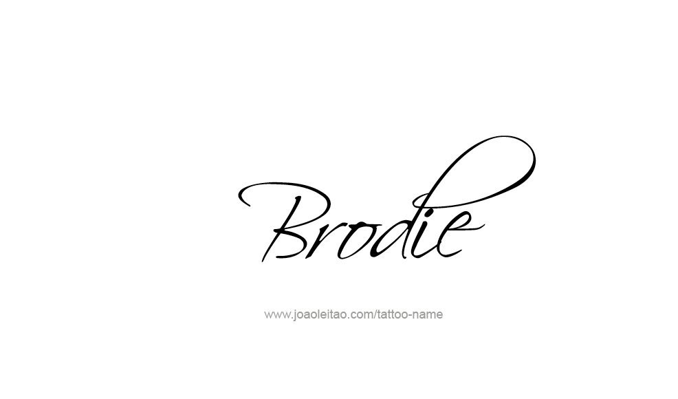 Tattoo Design  Name Brodie   