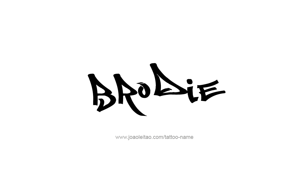 Tattoo Design  Name Brodie   