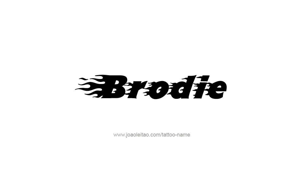 Tattoo Design  Name Brodie   