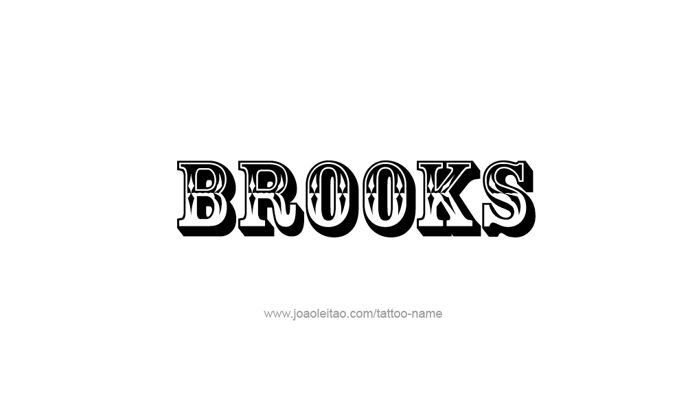 Tattoo Design  Name Brooks   