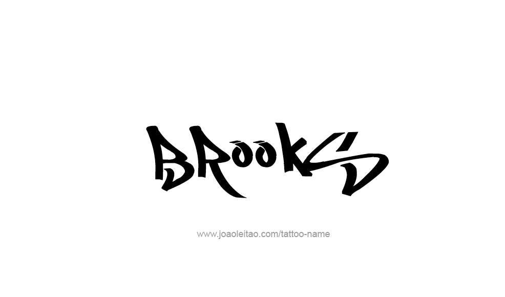 Tattoo Design  Name Brooks   