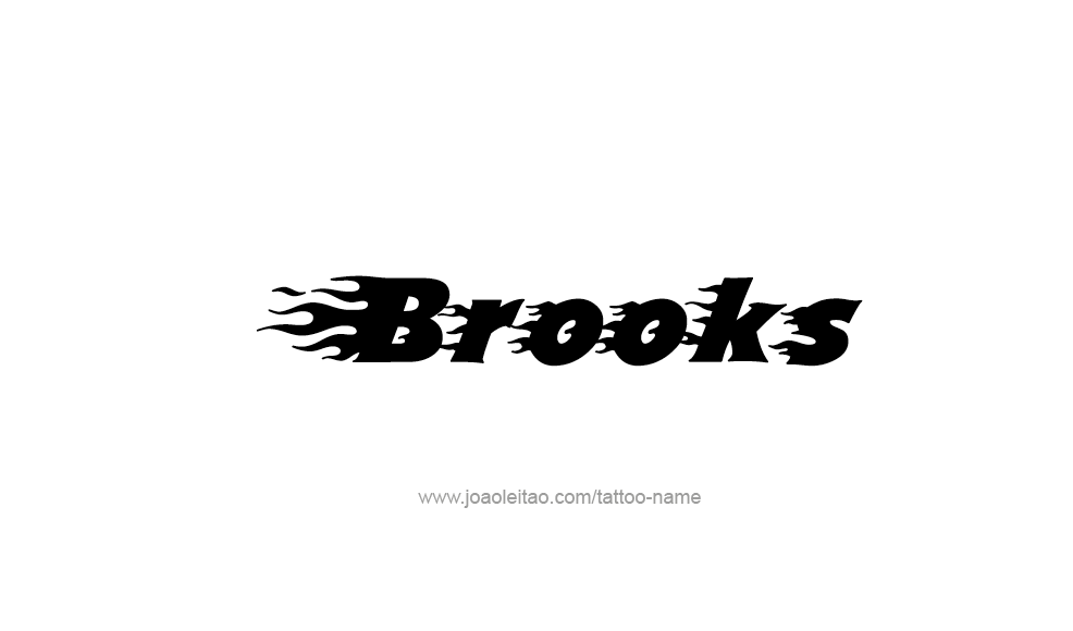 Tattoo Design  Name Brooks   