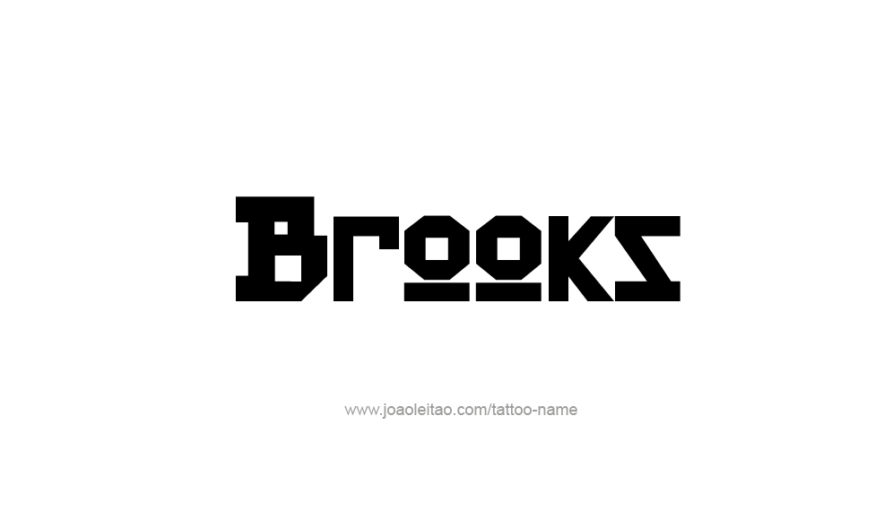 Tattoo Design  Name Brooks   