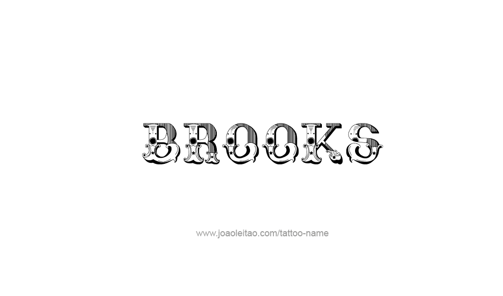 Tattoo Design  Name Brooks   