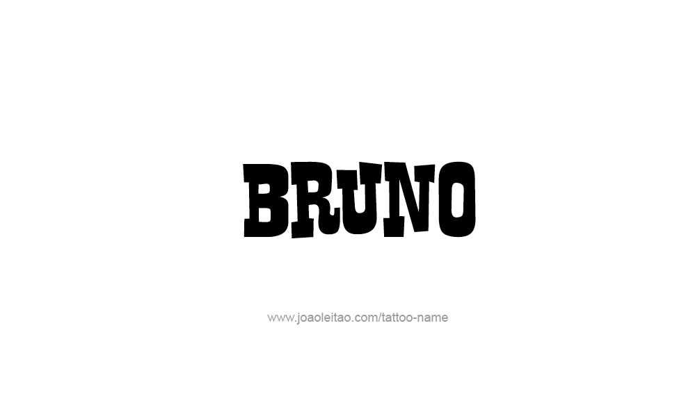 Tattoo Design  Name Bruno   