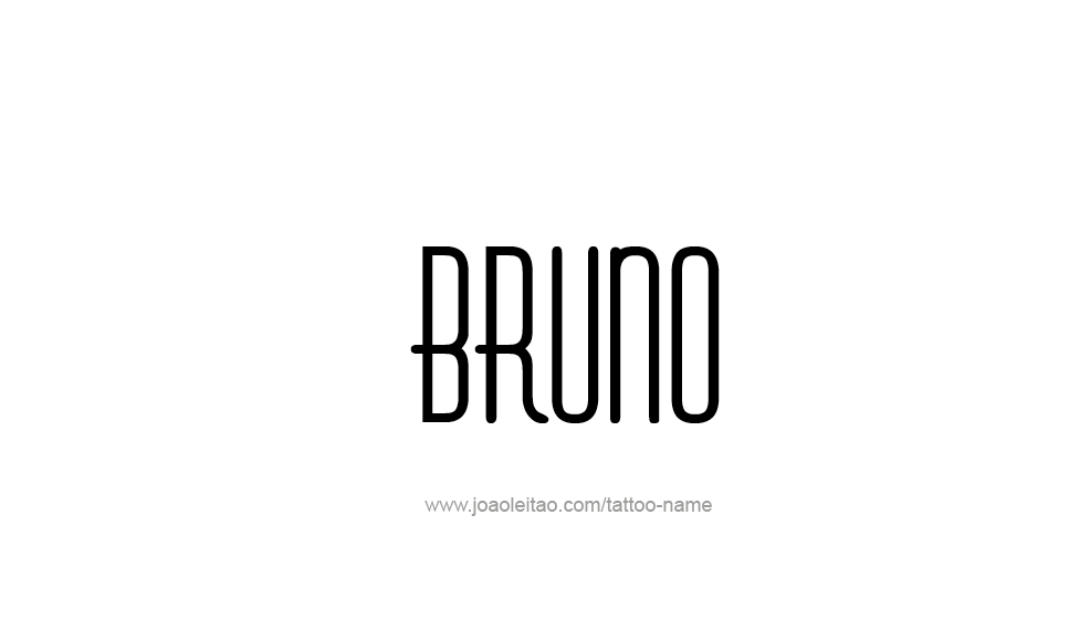 Tattoo Design  Name Bruno   