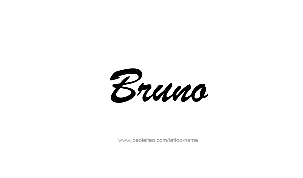 Tattoo Design  Name Bruno   