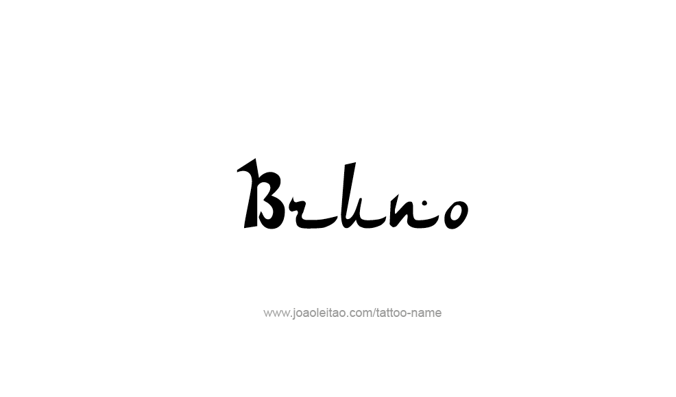 Tattoo Design  Name Bruno   