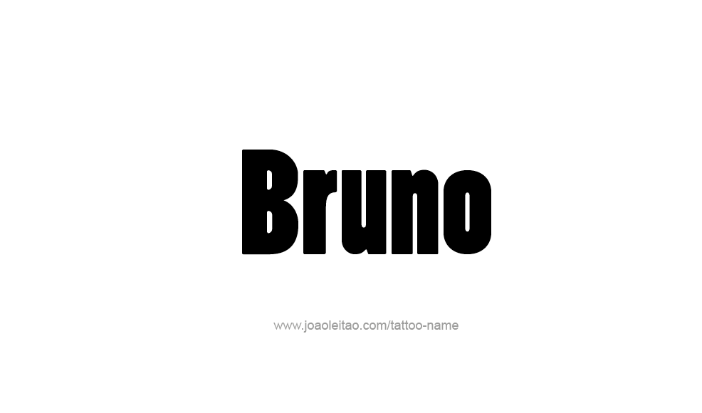 Tattoo Design  Name Bruno   