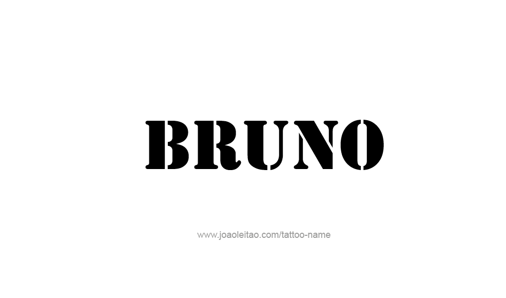 Tattoo Design  Name Bruno   