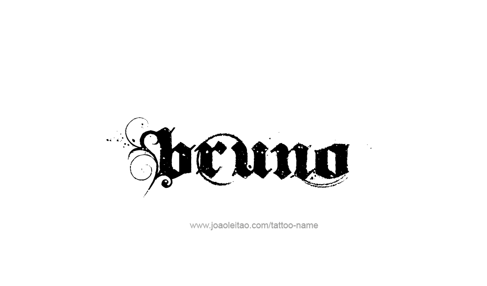 Tattoo Design  Name Bruno   