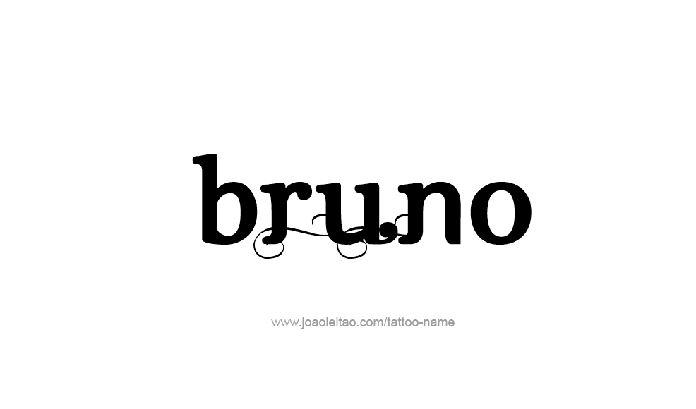 Tattoo Design  Name Bruno   