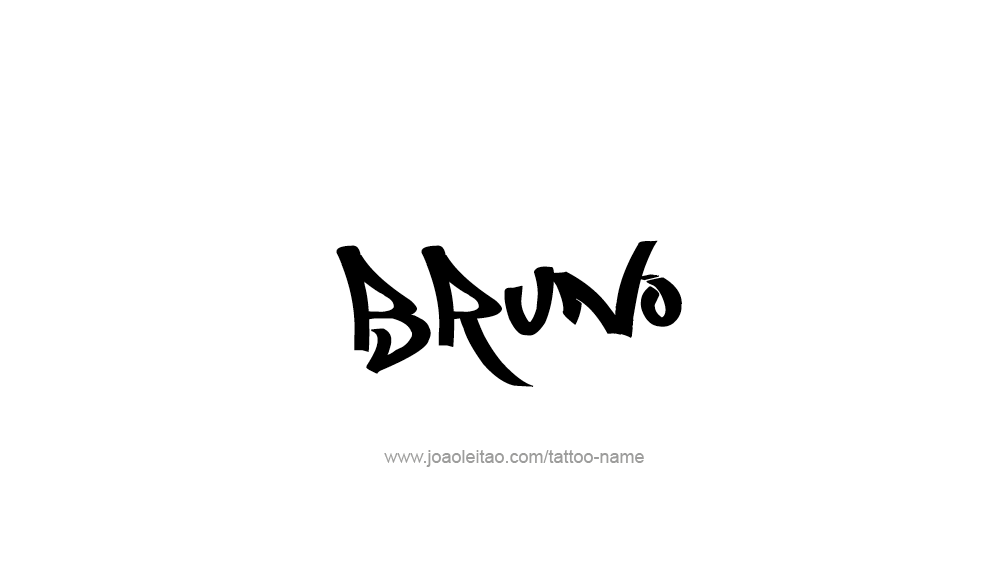 Tattoo Design  Name Bruno   