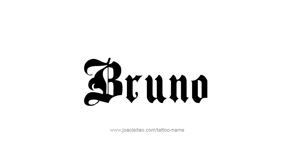 Tattoo Design  Name Bruno   