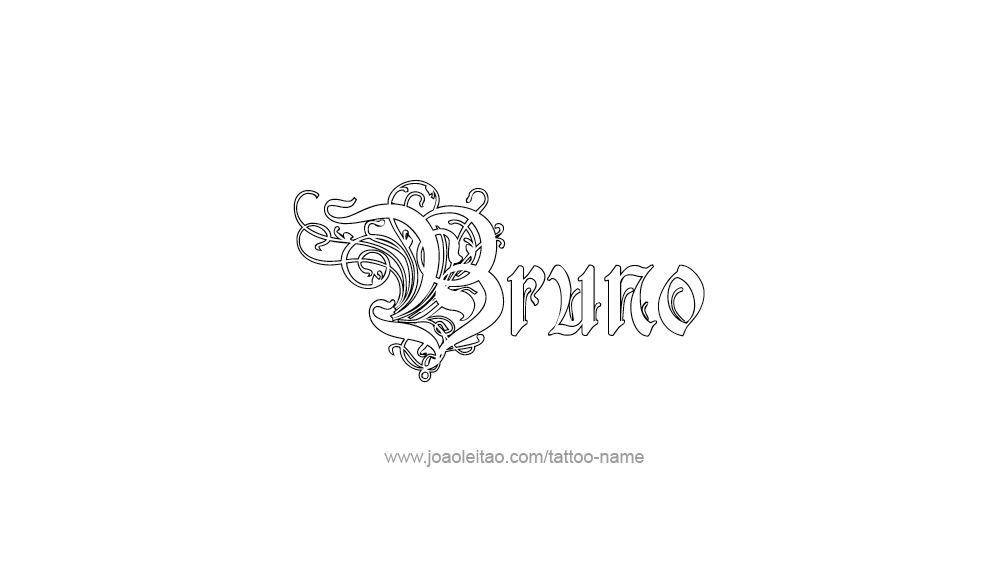 Tattoo Design  Name Bruno   