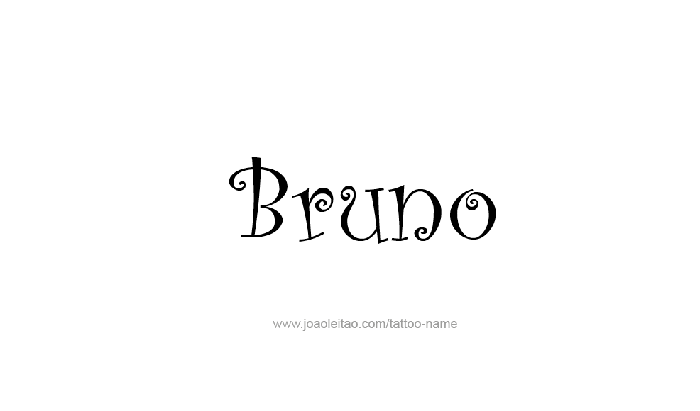 Tattoo Design  Name Bruno   