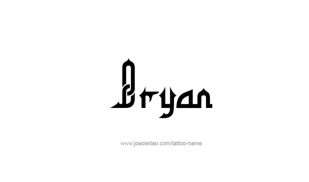 Tattoo Design  Name Bryan   