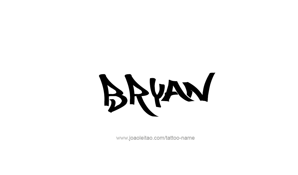 Tattoo Design  Name Bryan   