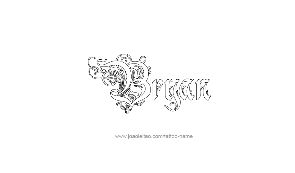 Tattoo Design  Name Bryan   