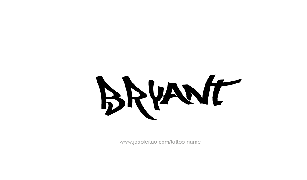 Tattoo Design  Name Bryant   