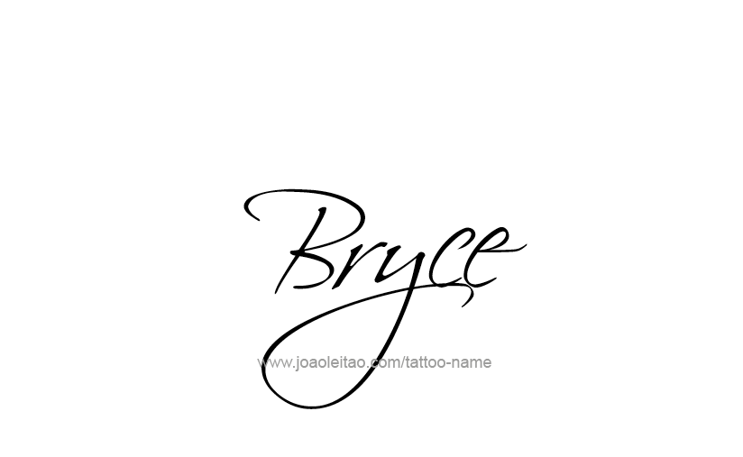 Tattoo Design  Name Bryce   