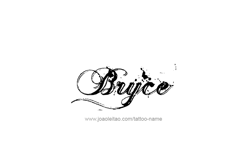 Tattoo Design  Name Bryce   