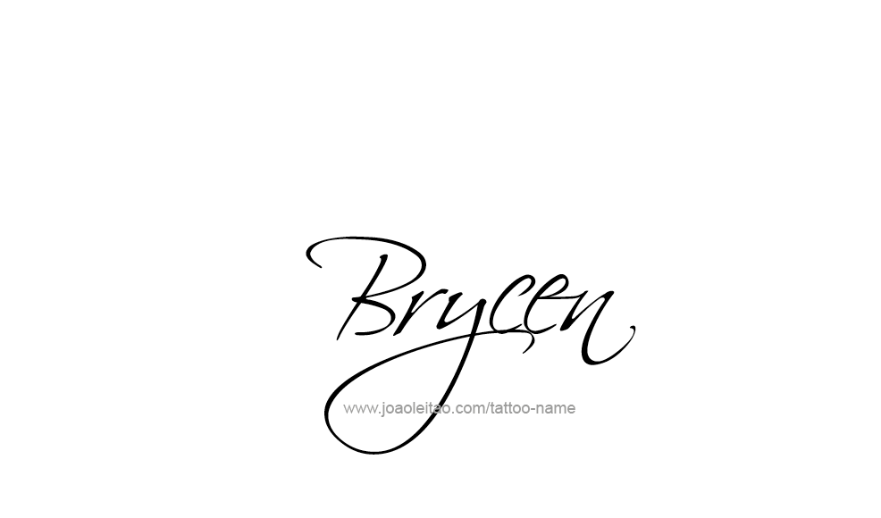 Tattoo Design  Name Brycen   