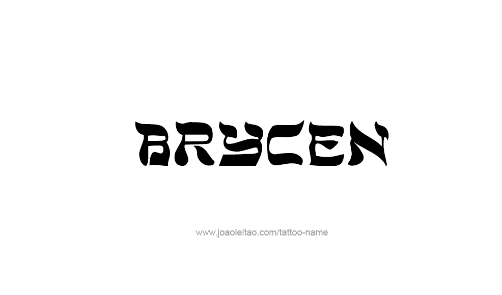 Tattoo Design  Name Brycen   