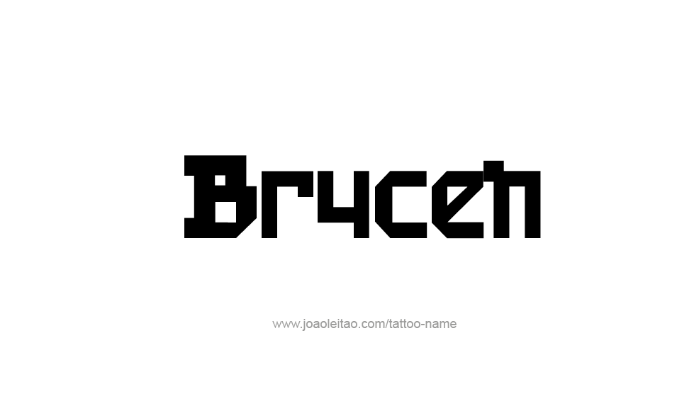 Tattoo Design  Name Brycen   