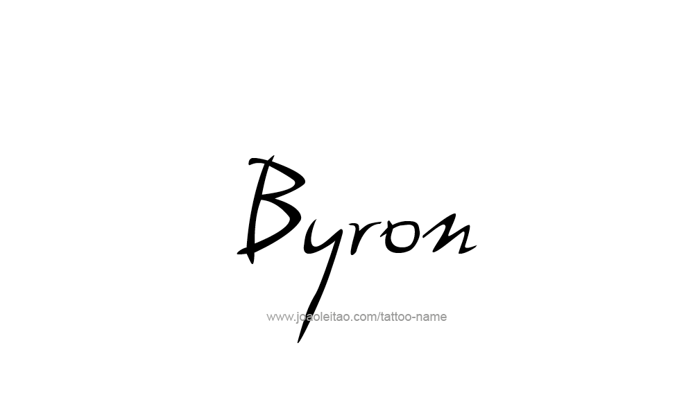 Tattoo Design  Name Byron   