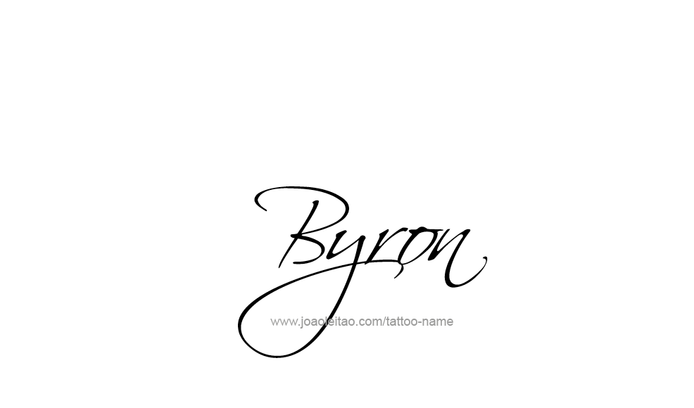 Tattoo Design  Name Byron   