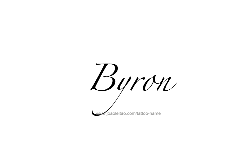 Tattoo Design  Name Byron   