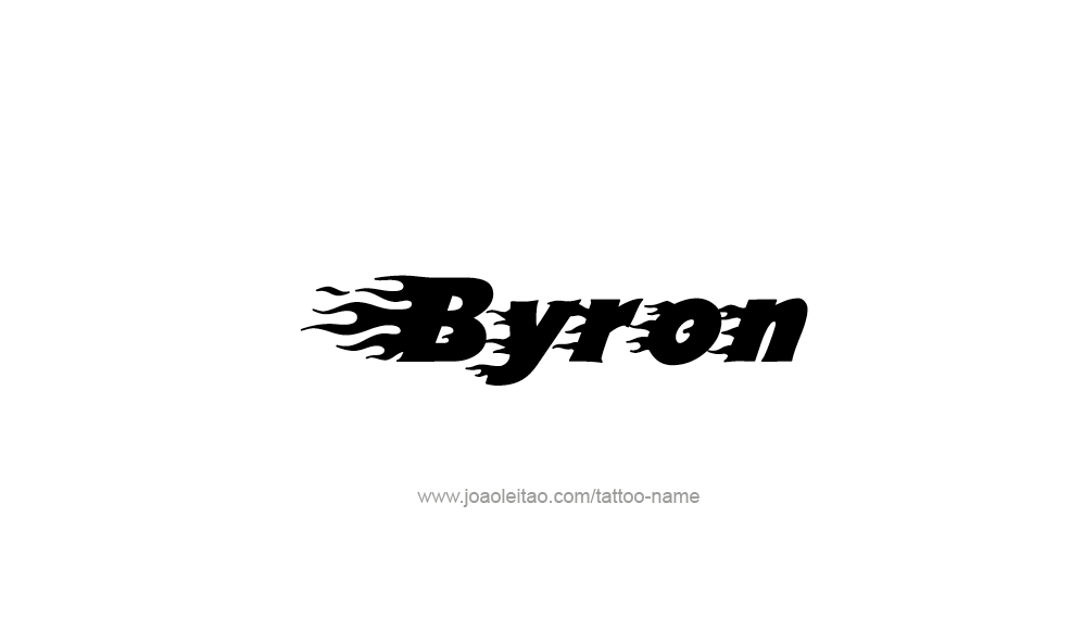 Tattoo Design  Name Byron   