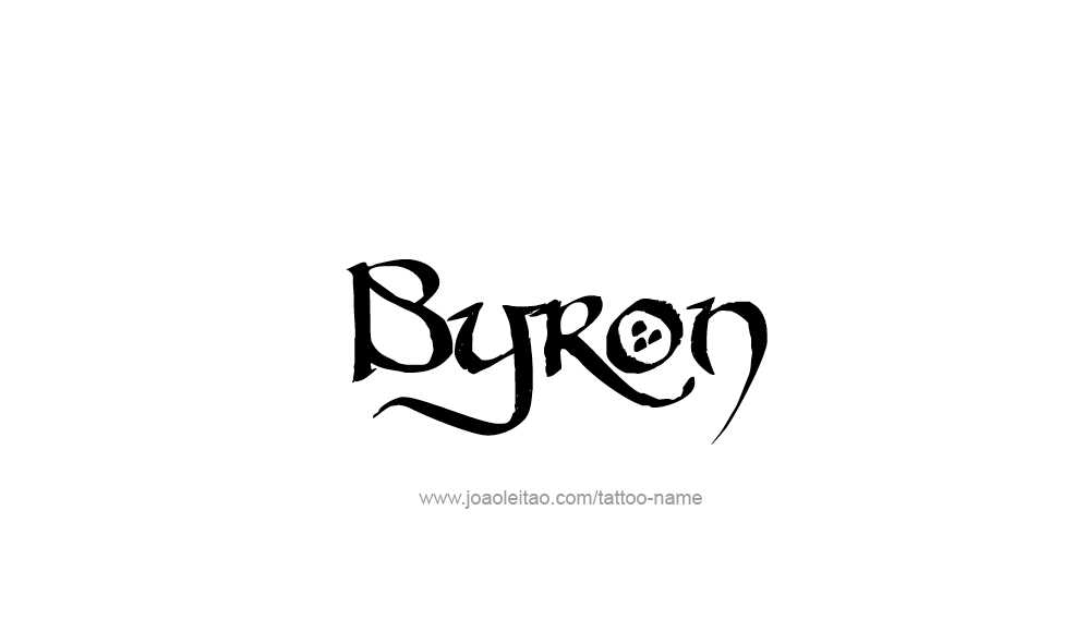 Tattoo Design  Name Byron   