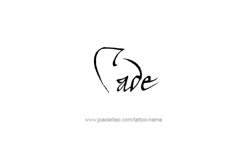 Tattoo Design  Name Cade   