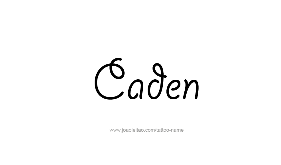 Tattoo Design  Name Caden   