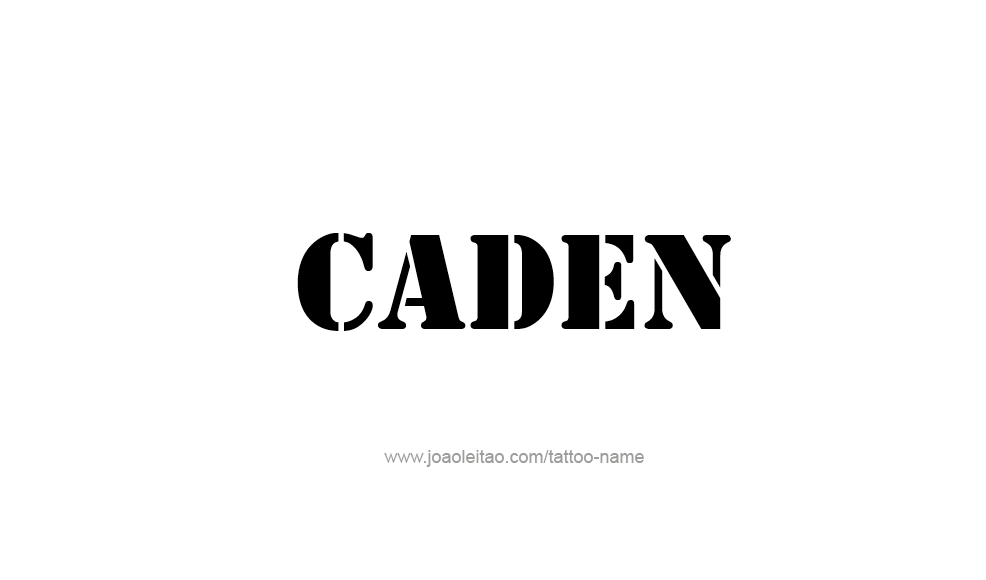 Tattoo Design  Name Caden   