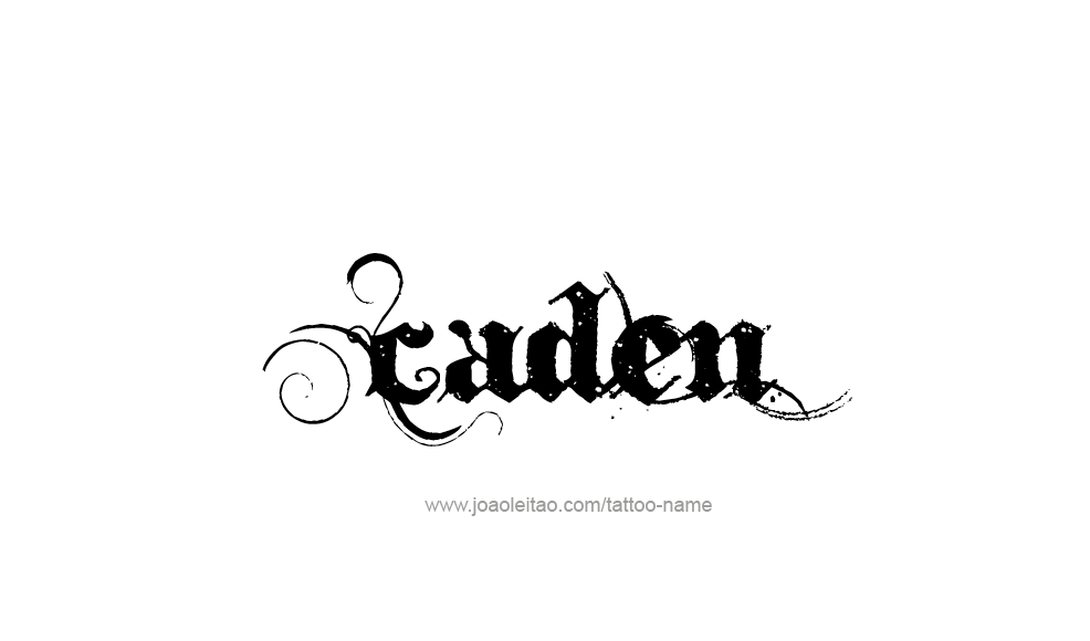 Tattoo Design  Name Caden   