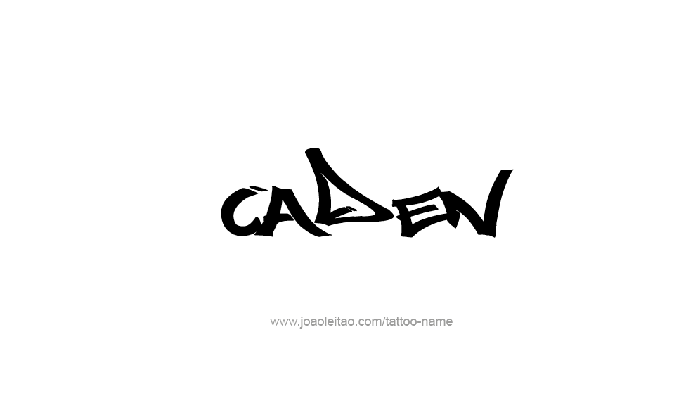 Tattoo Design  Name Caden   