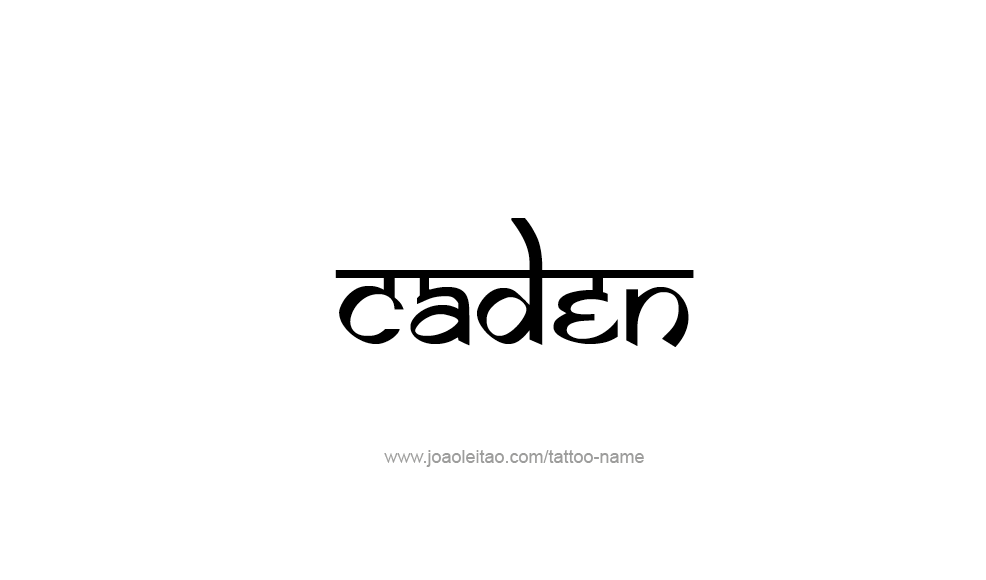 Tattoo Design  Name Caden   