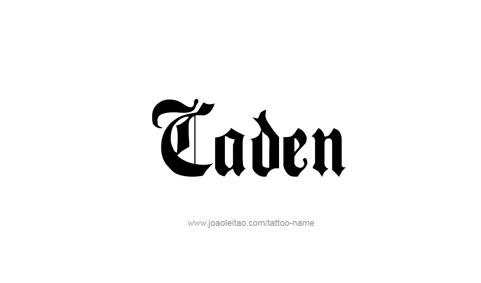 Tattoo Design  Name Caden   