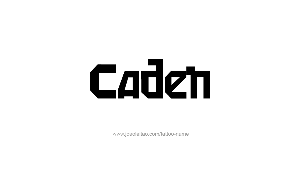 Tattoo Design  Name Caden   