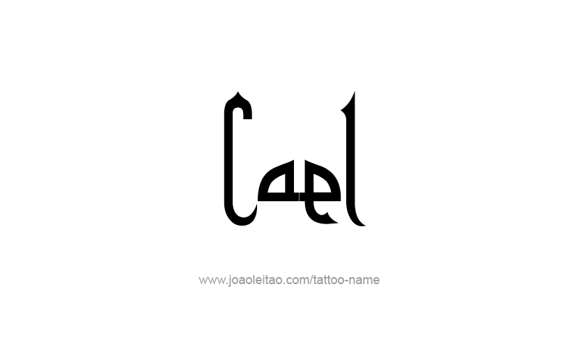 Tattoo Design  Name Cael   