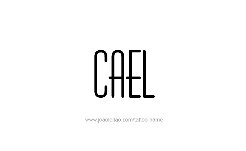 Tattoo Design  Name Cael   