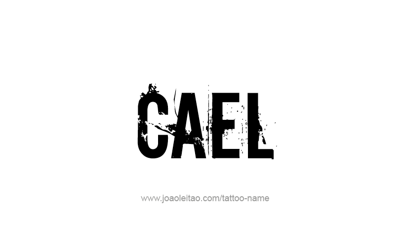 Tattoo Design  Name Cael   