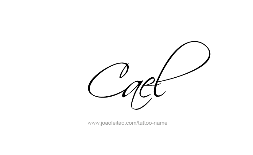 Tattoo Design  Name Cael   